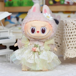 Okcatzone (Chỉ Quần Áo) Cho 17cm Labububu Quần Áo Búp Bê Thời Trang Quần Áo Búp Bê Màu Sắc Phù Hợp Với Búp Bê Phụ Kiện Trang Trí Dễ Thương Vải Nhỏ P2V3