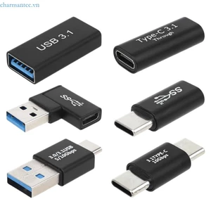 Charmantcc1otg USB C sang Type C Nam Nữ Sạc Bộ Chuyển Đổi Dữ Liệu Kết Nối Mở Rộng Loại C sang USB 3 0 Nam Fe