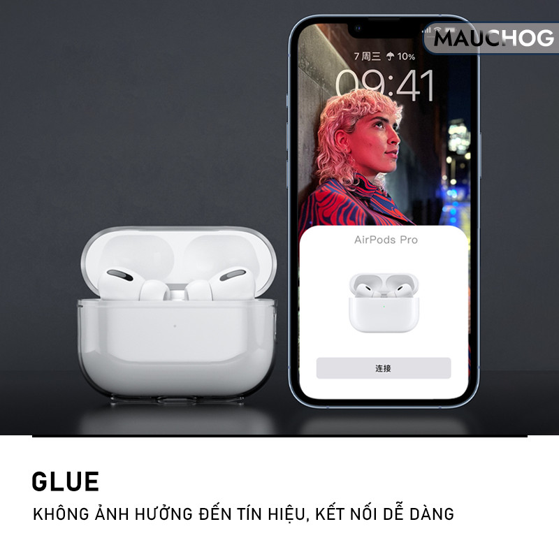 Ốp Case Trong Suốt Có Khớp Nối Chống Rơi Rớt Kèm Móc Khóa Cho Airpods Pro 3 2 Airpods 4