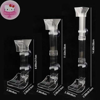 Moonlights Bể Cá Trong Suốt Bộ Ống Ăn Acrylic Bể Cá Ăn Phụ Kiện Dụng Cụ EN