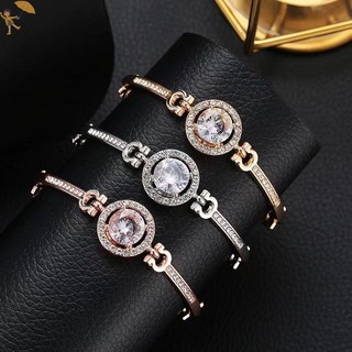 [Gou] Vòng tay Zircon có thể điều chỉnh lấp lánh nhẹ nhàng Thời trang chất lượng cao Vòng tay phù hợp cho nữ Trang sức cưới Quà tặng sinh nhật VN