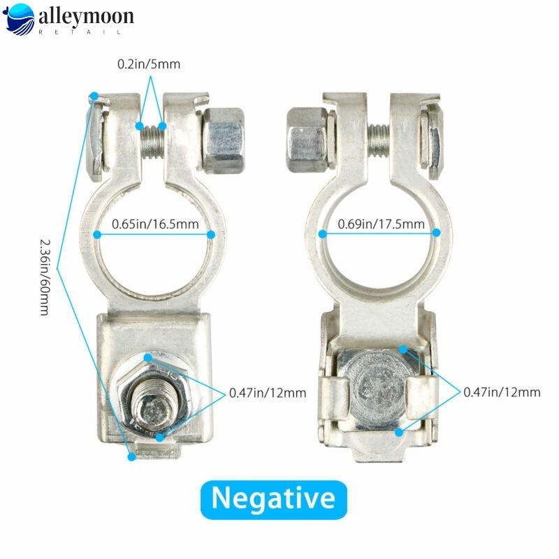 【LEYM】Battery terminal Top-Post 2pcs Battery Terminal Clamp Accessory Useful