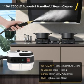Máy làm sạch hơi nước METALWRK, Máy làm sạch áp suất cao nhiệt độ cao, Máy làm sạch mui xe tầm xa 2500W cầm tay gia đình nhà bếp
