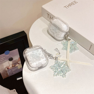 Tuyết trắng cho Airpods1 / 2 3 Pro Pro Pro2 Airpods4 Vỏ tai nghe Bluetooth không dây Vỏ bảo vệ Air Pods Pro 3 4 Vỏ bảo vệ tai nghe