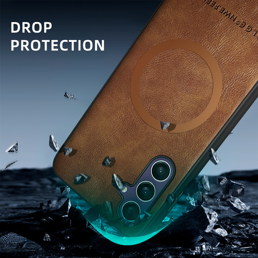 Ốp Điện Thoại Da Fuax Cho Samsung Galaxy S25 Plus S23 S24 FE S22 S21 S20 Note 10 20 Ultra Cover