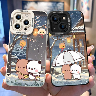 Ốp điện thoại thời trang tuyết đầu tiên trong mùa đông cho iPhone16 / 15 / 14 / 13 / MINI / 12 / 11 / Pro MAX / X / XS / XR / 7 / 8 / 6 Vỏ bảo vệ toàn diện bằng silicon lỏng chống sốc và chống rơi