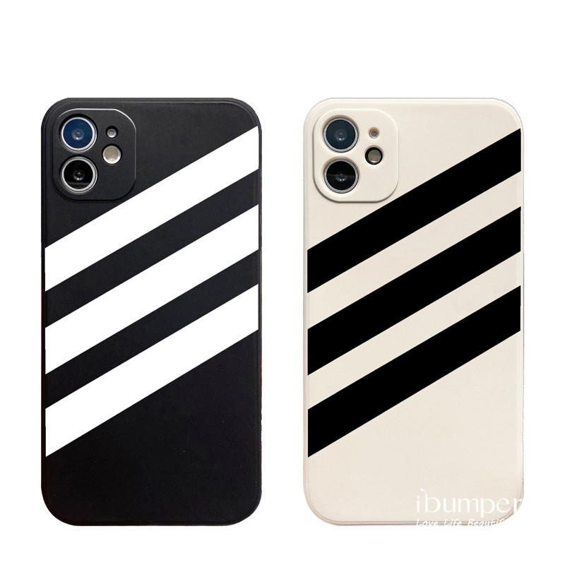 ibumpers Ốp Điện Thoại iPhone Đơn Giản Họa Tiết adidas Cho IPhone 16 15 14 12 13 11 Pro Max IP 7 8 Plus X XS XR Ốp Lưng Silicon Mềm Chống Sốc