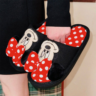[Xixitiao x Disney] Dép vải lanh Cotton thấm mồ hôi dành cho cặp đôi Xuân Hè Học sinh
