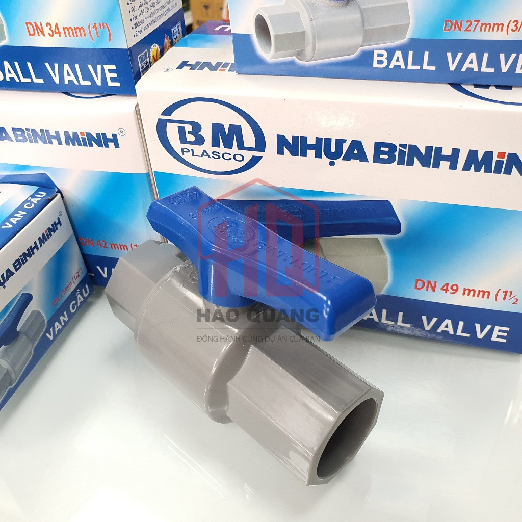 Van Nước Nhựa PVC Bình Minh 21/27/34/42 –  Bền, Dễ Lắp Đặt