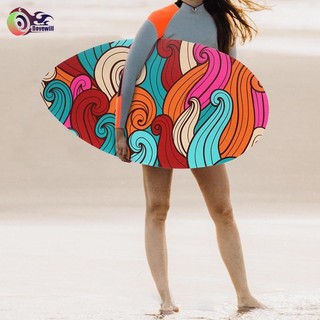 Dovewill Skimboard Ván lướt sóng nhỏ Nước nông gỗ nhẹ có lớp phủ bóng cao Bảng thân xe đa năng cho trẻ em
