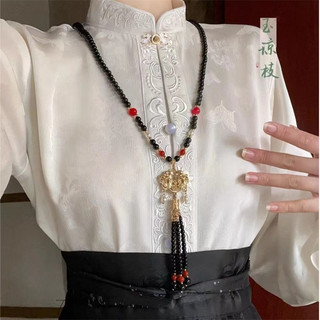 Vòng cổ ngọc trai dài phong cách Hanfu