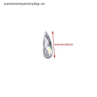 [savemoneyeveryday] 100 Chiếc Mắt Ngựa Siêu Mỏng Zircon Móng Tay Nghệ Thuật Kim Cương Giả Trong Suốt Hình Giọt Nước Đá Flatback Đá Quý 3D Trang Trí Móng Tay [vn]