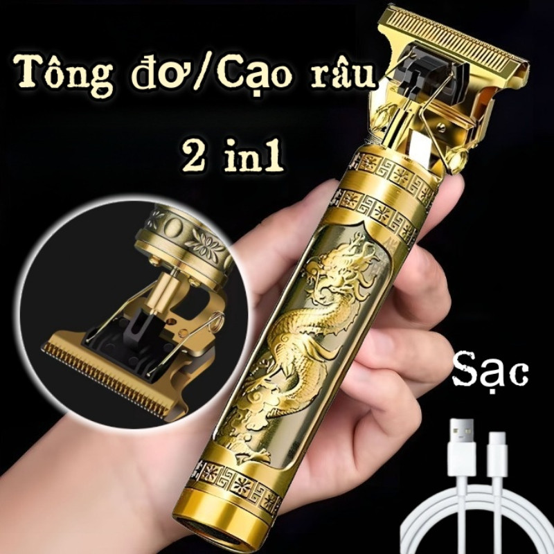 Tông đơ/Cạo râu 2 in1,Máy cạo râu điện tử nam và nữ có thể sạc lại, Bộ Máy cạo râu Cắt Tóc