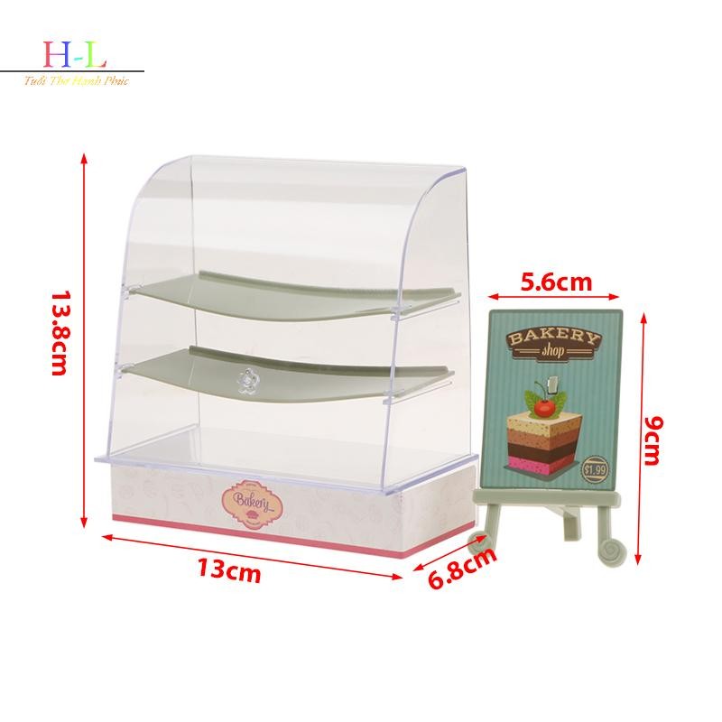 HL 1: 12 Nhà Búp Bê Miniture Mô Phỏng Tủ Bánh Mô Hình Phụ Kiện Trang Trí LMWU