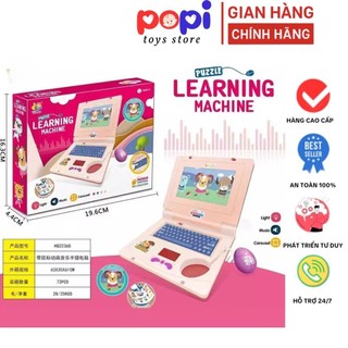 Đồ Chơi Máy Tính Laptop Cho Bé, Máy Tính Bảng Có Chuột Kèm Đèn LED Phát Nhạc, Giúp Trẻ Em Thú Vị Hơn Khi Sử Dụng- POPIKI