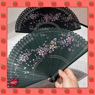 CXLCZY Quạt Gấp Quạt Cổ Quạt Nữ Gấp Mini Quạt Tre Cổ Điển Vintage Hanfu Sườn Xám Nhảy Múa Quà Tặng Quạt