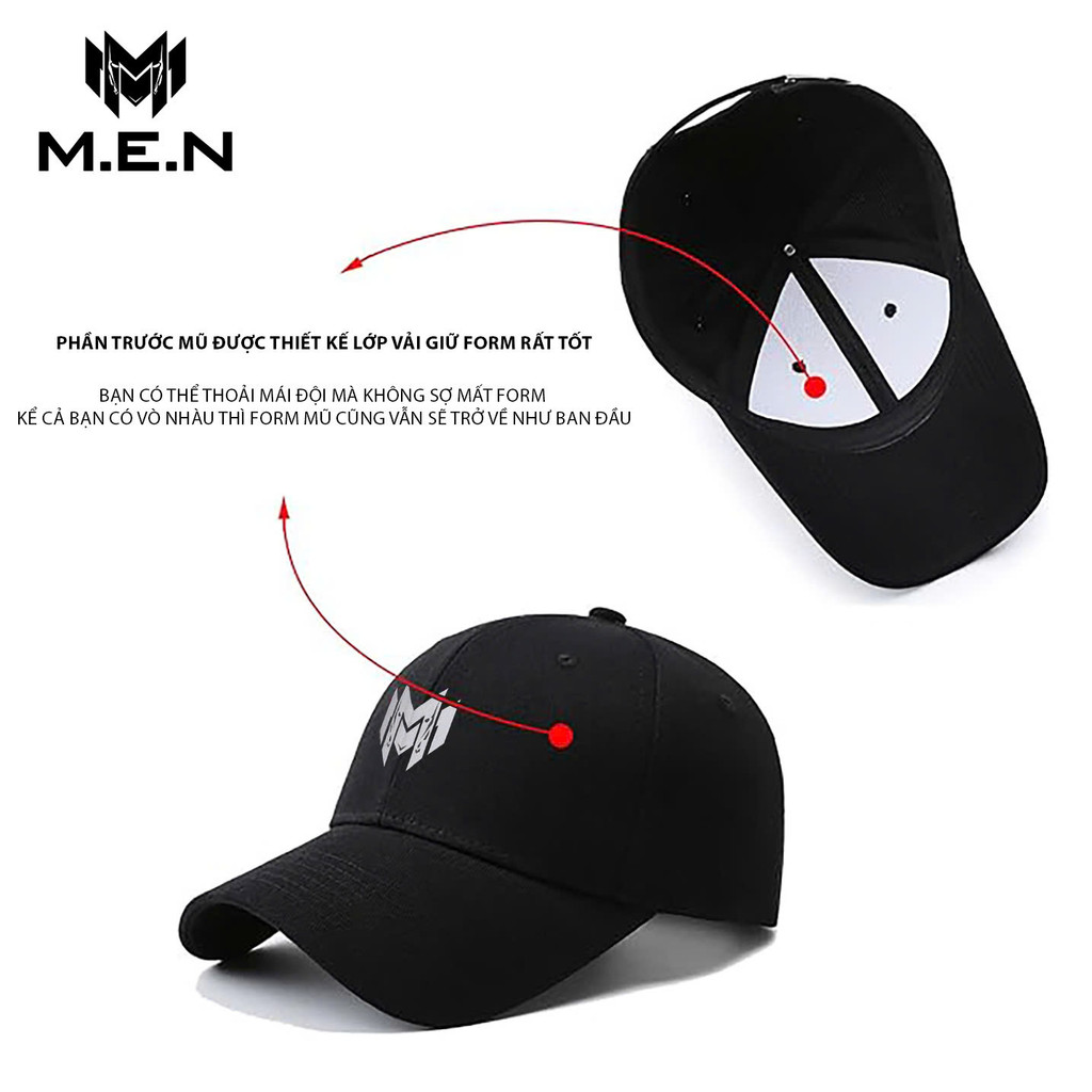 Mũ thiết kế dạng lưới 5 loại kiểu M.E.N phía sau khóa điều chỉnh linh hoạt siêu ngầu [XƯỞNG MAY SỈ]