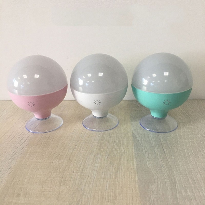 Đèn ngủ LED có thể sạc lại SUIT có cốc hút Đèn trang điểm sạc USB