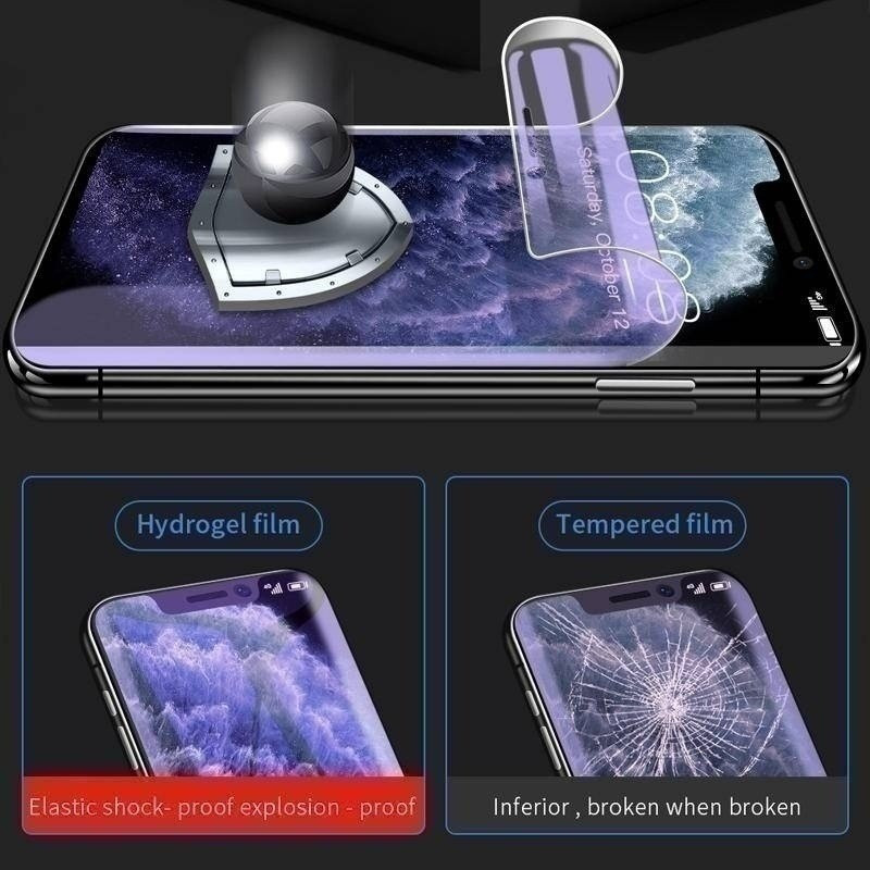 Samsung Galaxy S25/S24/S23 Plus/FE/Edge, 3 miếng HD trong suốt mềm Hydrogel, chống ánh sáng xanh, chống vân tay, bảo vệ màn hình điện thoại
