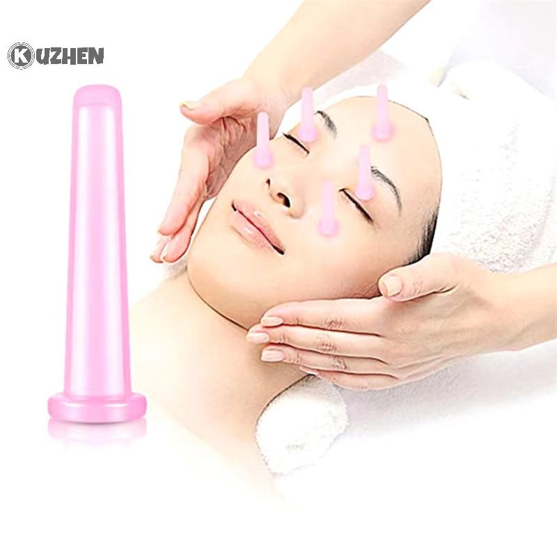 KUZHEN 2 Chiếc Silicone Cupping Hút Chân Không Mặt Massage Cốc Mặt Chân Tay Thư Giãn Hộ Gia Đình Chăm Sóc Sức Khỏe Da Mặt Nâng Dụng Cụ HOT