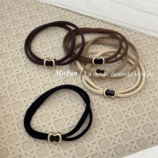 Phong Cách Mới Nơ Đen Thắt Buộc Tóc Nữ Phong Cách Hàn Quốc Dây Buộc Tóc Đơn Giản Dây Cao Su Thời Trang Đi Lại Dây Buộc Tóc Da 5.21 RN1R