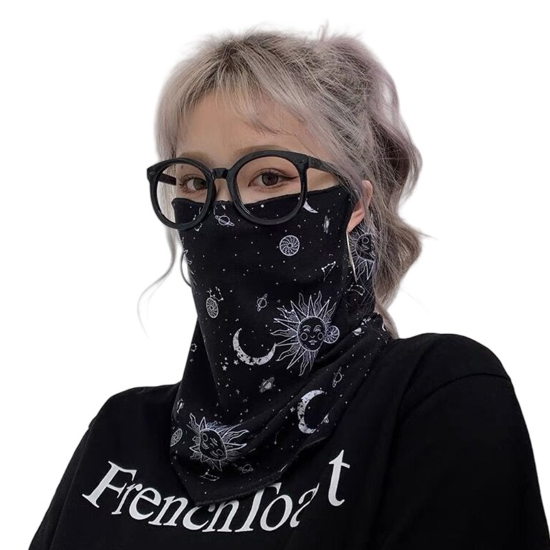 KIKIN Unisex Khăn Che Mặt Chống Nắng Dành Cho Nữ - Bảo Vệ Cổ cho Hoạt Động Ngoài Trời Mùa Hè