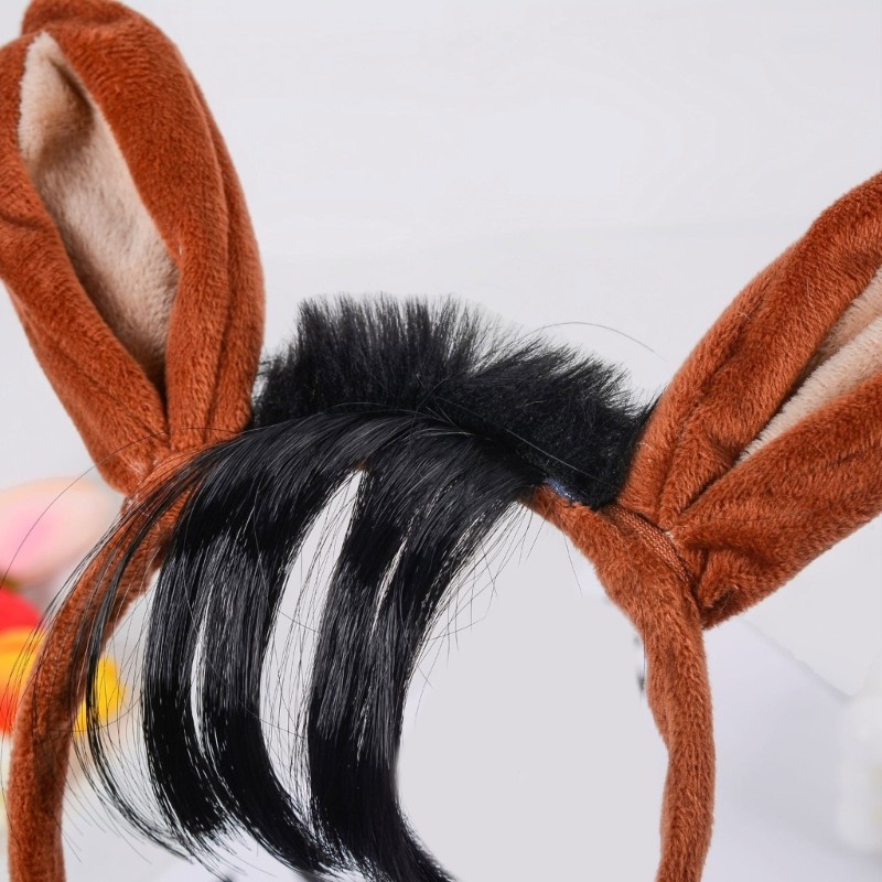 Wellb Tai Ngựa Băng Đô Đuôi Ngựa Halloween Ngựa Trang Phục Phụ Kiện Cho Trẻ Em Người Lớn