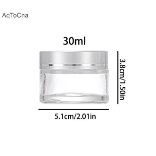 Aqtocna 1 CÁI10 / 20 / 30ml Lọ Thủy Tinh Chăm Sóc Da Kem Mắt Lọ Sữa Dưỡng Da Lọ Có Thể Đổ Lại Chai Trang Điểm Phấn Mắt Bảo Quản Hộp Đựng Mỹ Phẩm HGVN