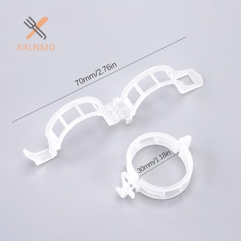 Rrlnmd 100 Chiếc Kẹp Cây Nhựa Cho Cây Leo Cây Trong Suốt Cố Định Kẹp Cà Chua Trellis Kẹp Vật Dụng Kẹp Cố Định Kẹp Vườn MỚI