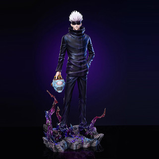 33cm Lx Jujutsu Kaisen Gojo Satoru Nhân vật hành động Pvc với 2 đầu