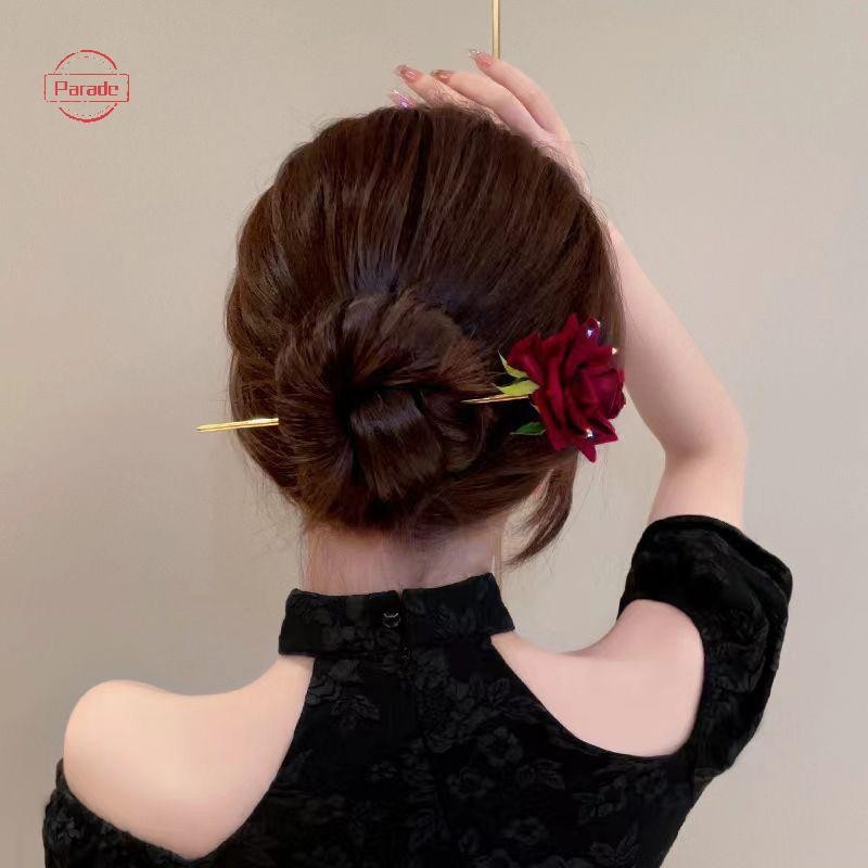Cuộc diễu hành Lãng Mạn Hoa Hồng Đổ Xô Kẹp Tóc Hoa Có Kim Cương Giả Dành Cho Nữ VN