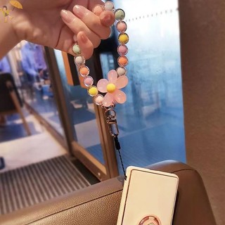 [GOU] 1 Dây Hạt Pha Lê Màu Thời Trang Dây Điện Thoại Di Động Ins Phong Cách Handmade Đính Hạt Chống Mất Dây Điện Thoại Di Động VN