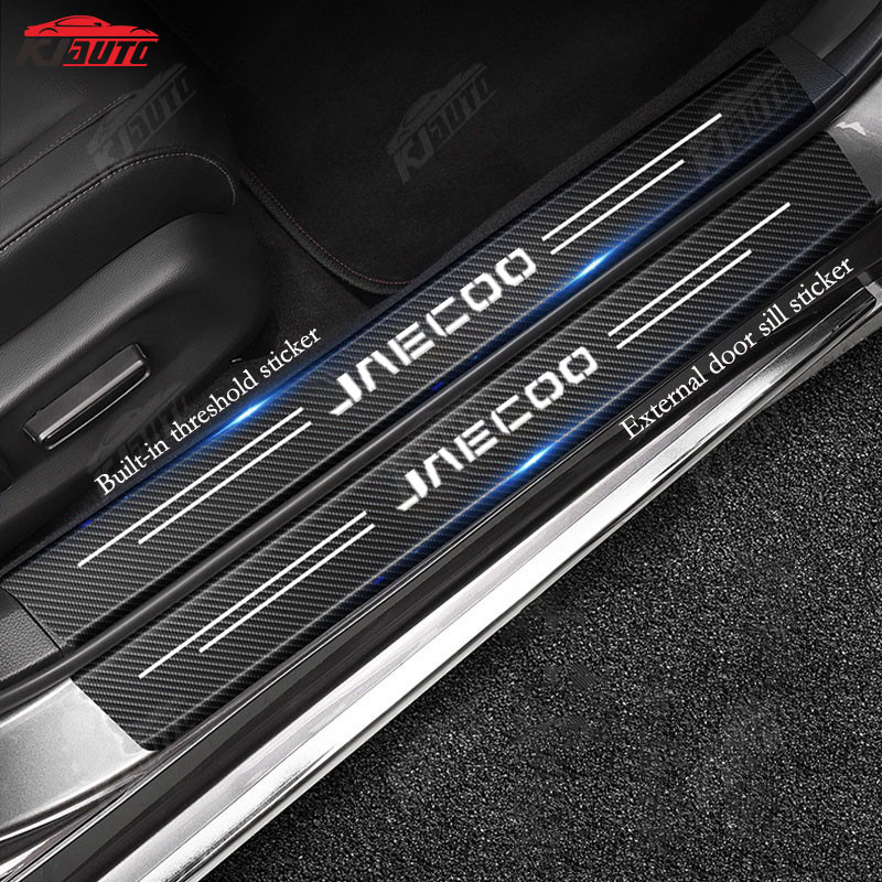 Jaecoo Xe Sill Miếng Dán Chống Trầy Xước Chống Thấm Nước Cốp Xe Cửa Da Bao Phụ Kiện Cho Chery Jaecoo J7 J8 PHEV