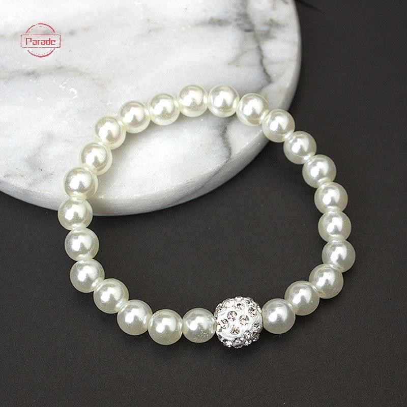 Diễu Hành 3in1 Bộ Nữ Cưới Kim Cương Giả Ngọc Trai Vòng Cổ Vòng Tay Bông Tai Dự Tiệc Trang Sức Quà Tặng VN
