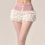 Quần short ren KIN Vải Polyester dạo phố Thích hợp cho trang phục thường ngày hoặc nhiều lớp