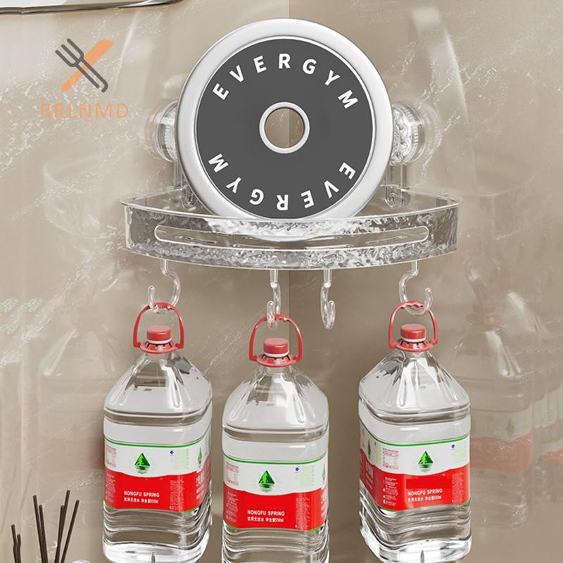 Rrlnmd Phòng Tắm Góc Bảo Quản Kệ Treo Tường Giá Dầu Gội Kệ Bảo Quản Mỹ Phẩm Không Đục Lỗ Tổ Chức Phụ Kiện Phòng Tắm MỚI