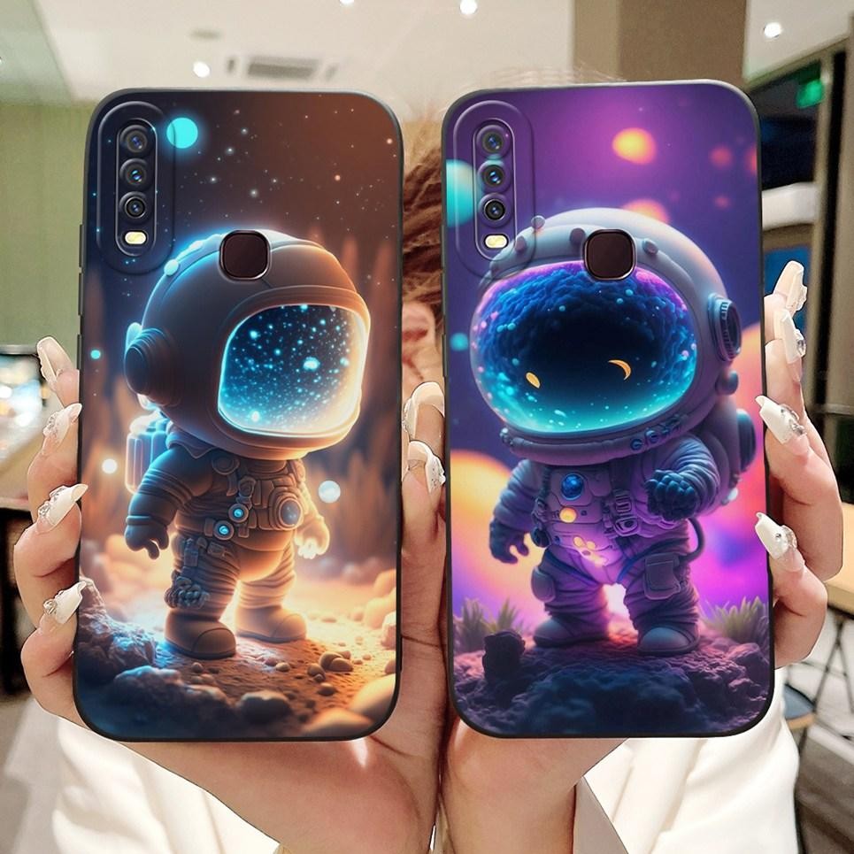 Ốp Điện Thoại Vivo Y12 Y15 Y17 Vivo 1901 1902 1904 1940 Vỏ Họa Tiết Đáng Yêu Hoa Hoạt Hình Vỏ Silicon Mềm Bảo Vệ Ống Kính