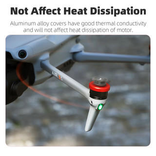 Dành cho vỏ động cơ DJI Air 3S / Air 3 Vỏ bảo vệ động cơ hợp kim nhôm Maivc 3 / Maivc 3 Pro Phụ kiện máy bay không người lái chống bụi và chống ẩm