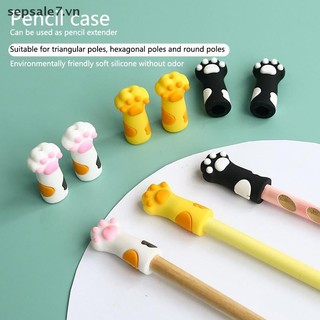 [-d] 3 Cái Bút Chì Paw Đáng Yêu Bút Dễ Thương Topper Có Nút Chặn Điểm Silicon Bảo Vệ Bút Chì Mở Rộng Đồ Dùng Học Tập {vn}