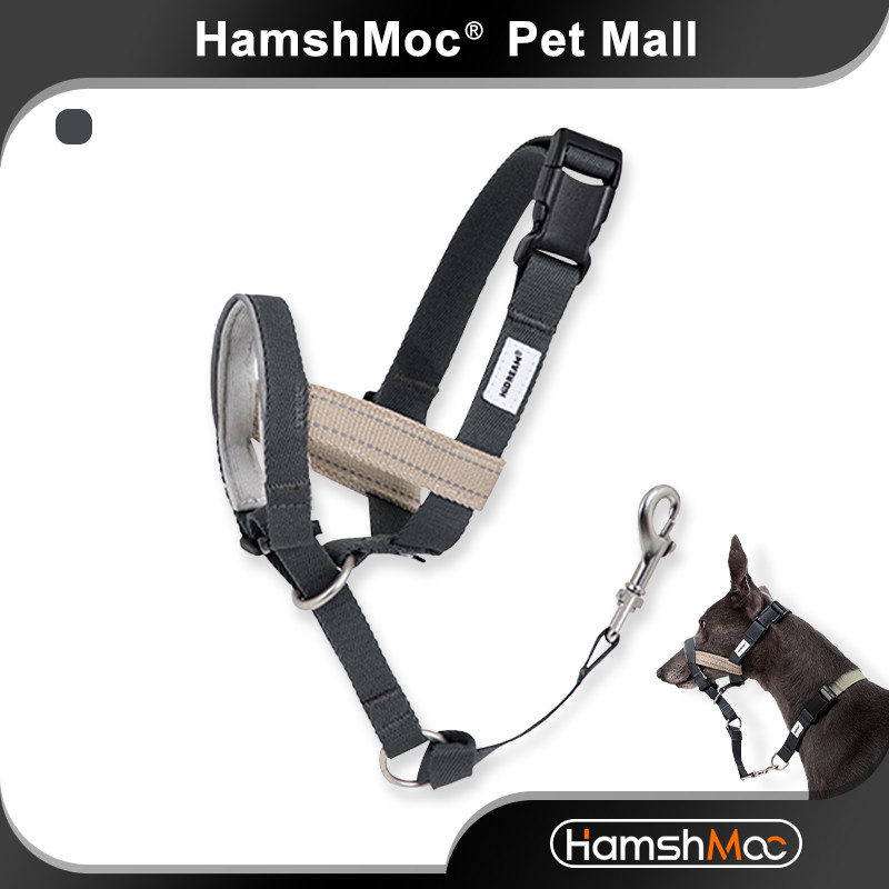 HamshMoc Phản Quang Thú Cưng Mõm Có Thể Điều Chỉnh Mặt nạ Chó Chống Cắn Không Kéo An Toàn Cho Chó Phụ Kiện Đi Bộ Gắn Cổ Và Dây Xích