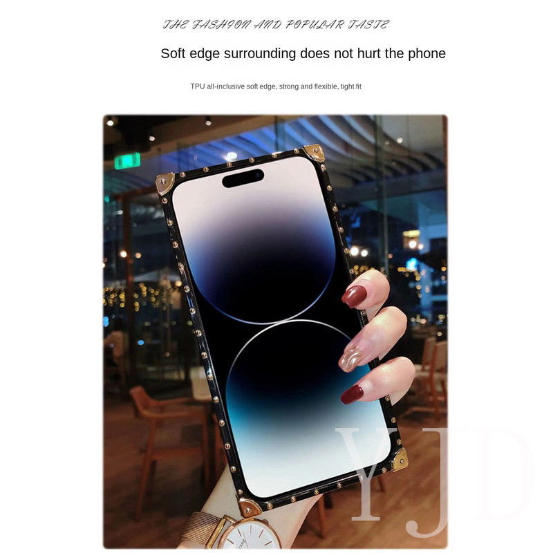 Ốp Lưng Cho Samsung Galaxy A55 A35 A36 A16 A06 A25 Kim Cương Chân Đế Cỏ Ba Lá Vuông Chống Rơi Điện Thoại