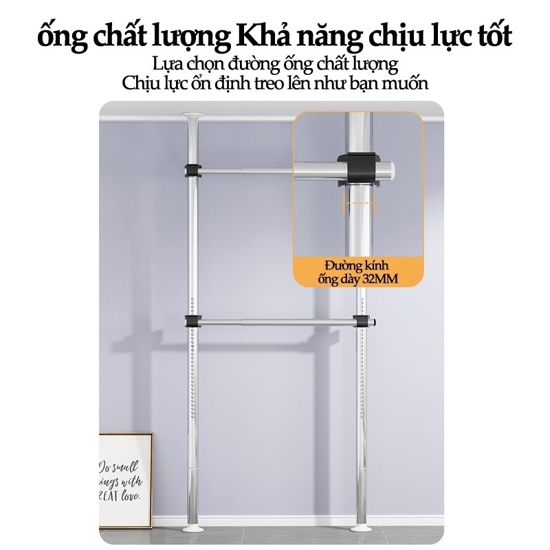 𝐎𝐥𝐢𝐟𝐞 Thanh Treo Không Cần Khoan Giá Treo Quần Áo Dung Tích Lớn Giá Treo Quần Áo Đẹp