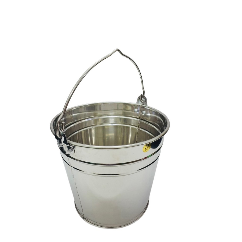 Xô inox đa năng đựng đá có quai cầm tiện dụng