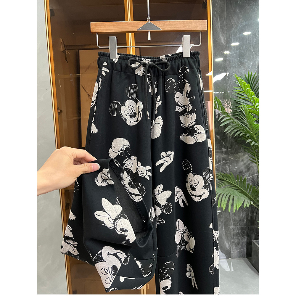 Cực Lớn Kích Thước 150kg Rời Mickey In Hình Quần Nữ Phong Cách Mới Xuân Thu Quần