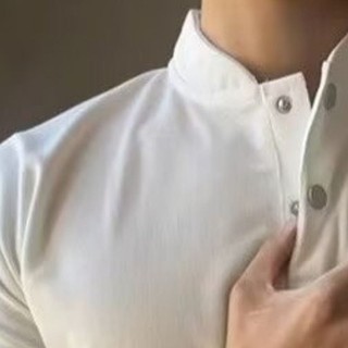 Áo thun nam ngắn tay Ruoshuai có ve áo cao cấp Áo thun ngắn tay thông thường