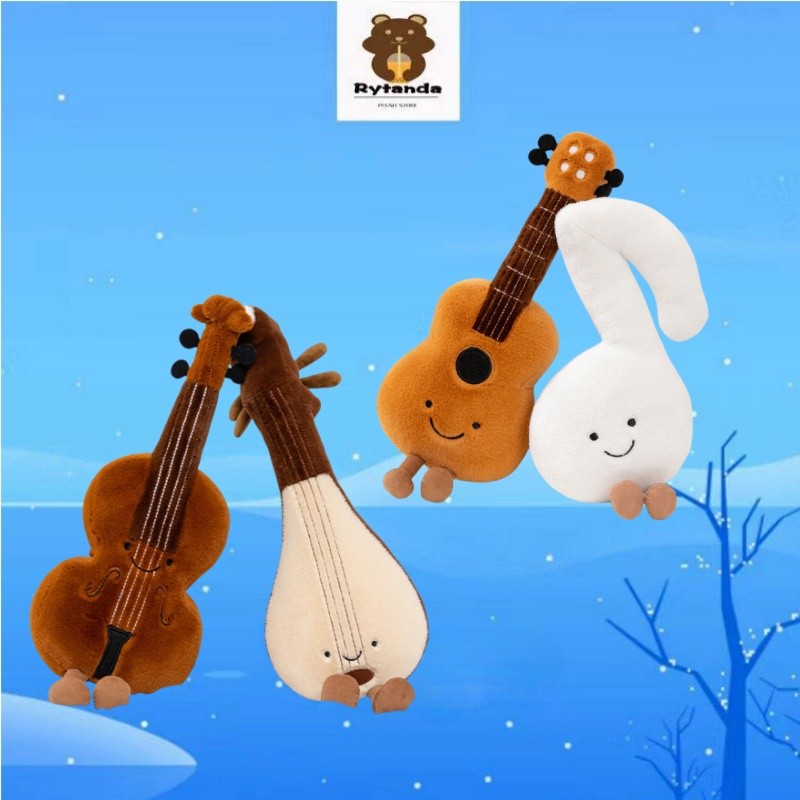 Sáng Tạo Mô Phỏng Violin Sang Trọng Đồ Chơi Guitar Note Búp Bê Mô Phỏng Dụng Cụ Búp Bê Phòng Ngủ Gối Mềm Sân Khấu Chống Đỡ Trang Trí Nhà Cửa Trẻ Em Giải Trí Búp Bê Quà Tặng Sinh Nhật