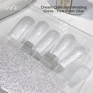 ANNIES Dòng gel móng tay lấp lánh mịn 16ml, siêu lấp lánh, kim cương, sequin, keo trị liệu nghệ thuật móng tay cho tiệm