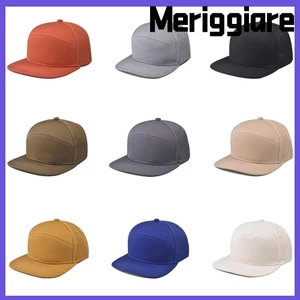 Mũ bóng chày MERIGGIARE, Mũ hông có thể điều chỉnh màu trơn, Mũ che nắng thoáng khí chất lượng cao Unisex