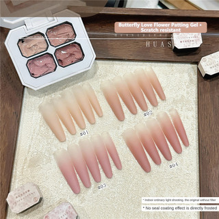 XEIJAYI 4 lưới gel móng tay vỗ tay, bộ sưu tập hoa tình yêu bướm, sơn gradient, keo trị liệu bằng ánh sáng, nghệ thuật làm móng cho tiệm làm móng