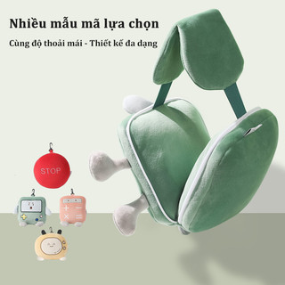 Gối Kê Cổ và Mặt Nạ Mắt 2 Trong 1, Gấp Gọn Tiện Lợi Cho Du Lịch và Nghỉ Trưa